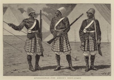 Afghánistán, amírova tělesná stráž od John Charles Dollman